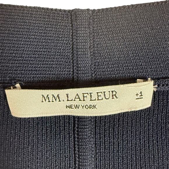 M.M. LaFleur The Sant Ambroeus Jardigan Crop Cardigan Sweater Navy Plus Size 1X - Picture 6 of 13